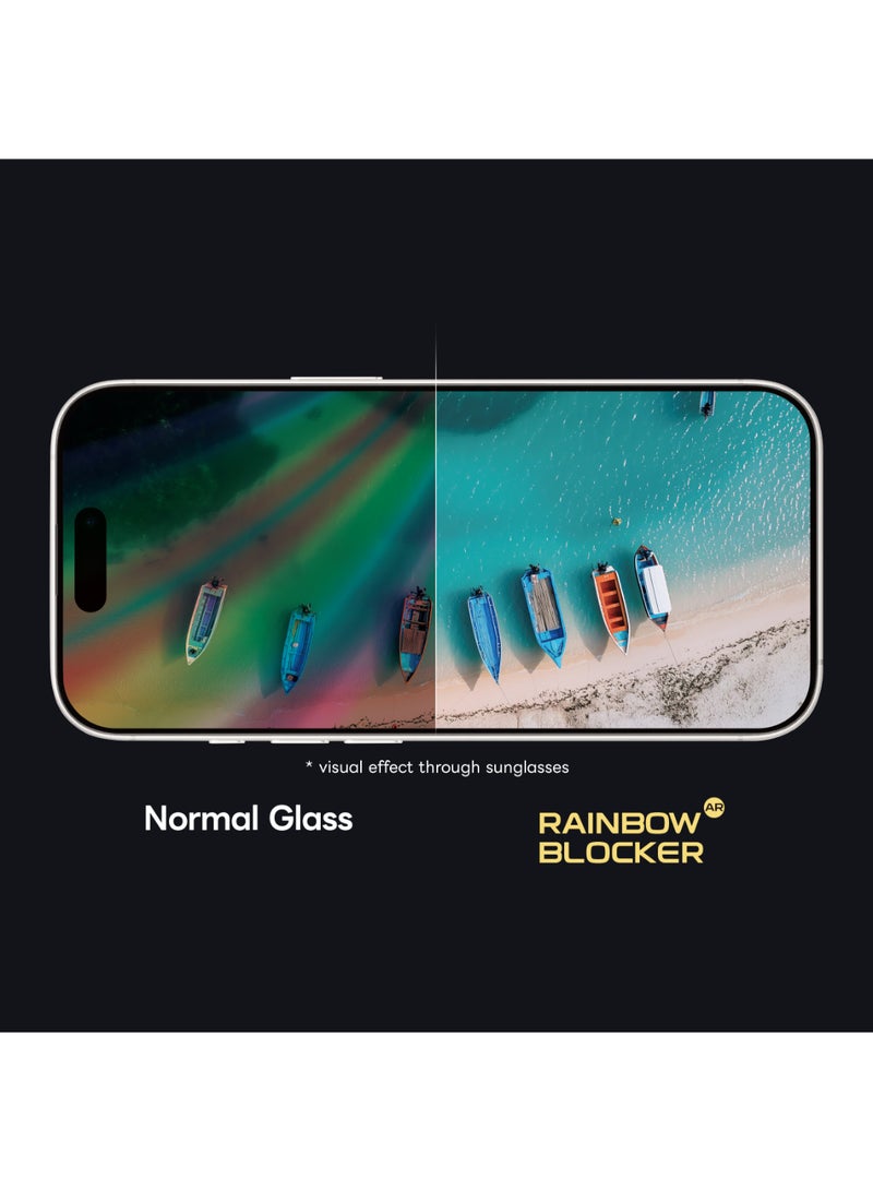 ارمور برو واقي شاشة ArmorPro RainbowBlocker عالي الدقة AR + مضاد للانعكاس لهاتف iPhone 17 Air - Image 4