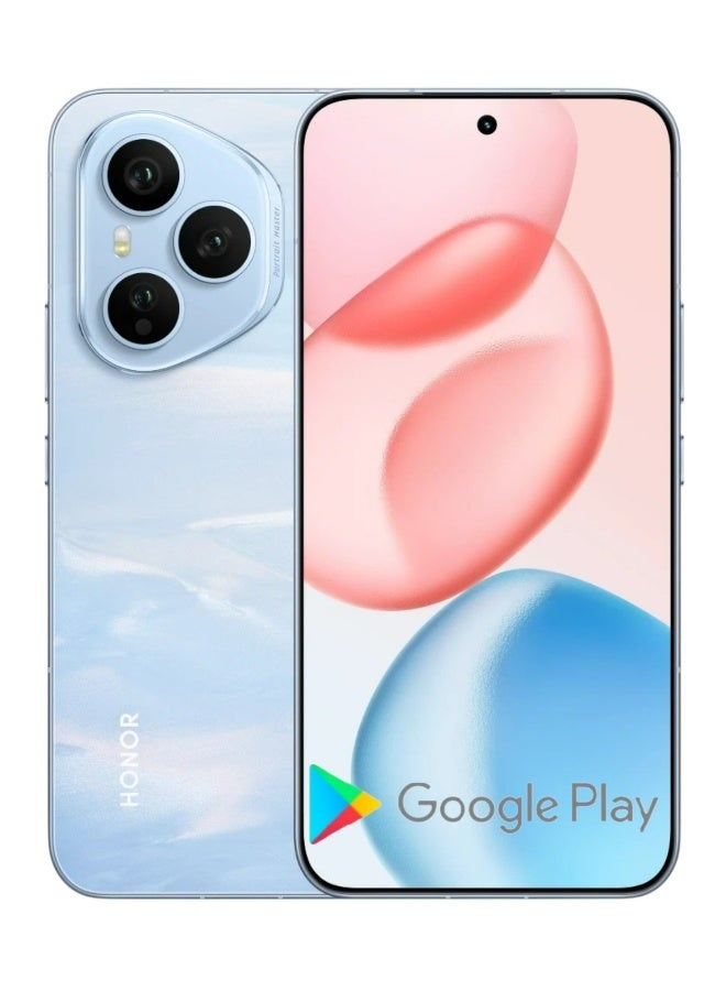 هونور هاتف ذكي 400 برو 5G، كاميرا سوبر زوم 200 ميجابكسل مع الذكاء الاصطناعي، 6.55 بوصة، 12 جيجابايت + 512 جيجابايت، شاشة فائقة السطوع 5000 نيت، مقاومة للماء IP69، شريحتين، أندرويد 15، AMOLED 120HZ، تحديث OTA NFC باللون الأزرق مع متجر جوجل بلاي - Image 1