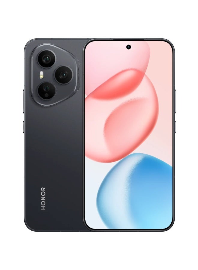 هونور هاتف ذكي 400 برو 5G، كاميرا سوبر زوم 200 ميجابكسل بالذكاء الاصطناعي، 6.55 بوصة، 12 جيجابايت + 256 جيجابايت، شاشة فائقة السطوع 5000 نت، مقاومة للماء IP69، شريحتين، أندرويد 15، AMOLED 120HZ، تحديث OTA، أسود مع متجر جوجل بلاي - Image 2