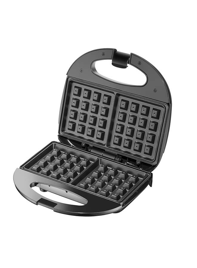 سوناشي خلاط رياضي/صانع سموذي مع صانع وافل بشريحتين، خلاط بزر واحد و600 مل زجاجة رياضية غير قابلة للكسر مع غطاء، صانع وافل مع لوحة غير لاصقة ونظام قفل المقبض، SB-200 + SWM-873 - Image 5