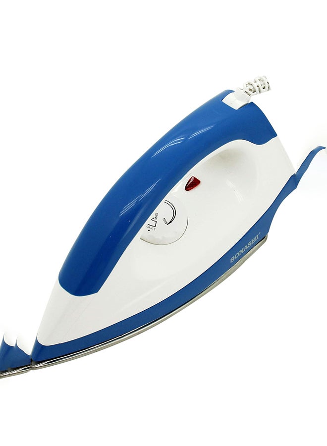 سوناشي مكواة جافة كومبو مع قاعدة من الفولاذ المقاوم للصدأ وتحكم في درجة الحرارة القابلة للتعديل | مكواة بقاعدة ثقيلة مع ضوء مؤشر | مثالية لجميع أنواع الملابس | 1200 واط SDI-6007 أزرق ووردي - Image 5