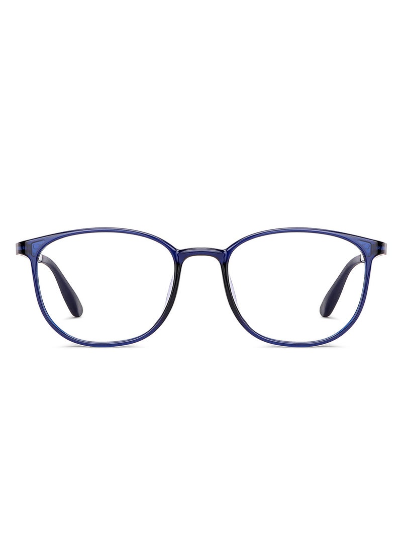 LENSKART BLU | Zero Power Blue Cut Computer Glasses | Anti Glare, Lightweight & Blocks Harmful Rays | UV Protection Specs | Men & Women | Medium | LB E13528 - Image 1
