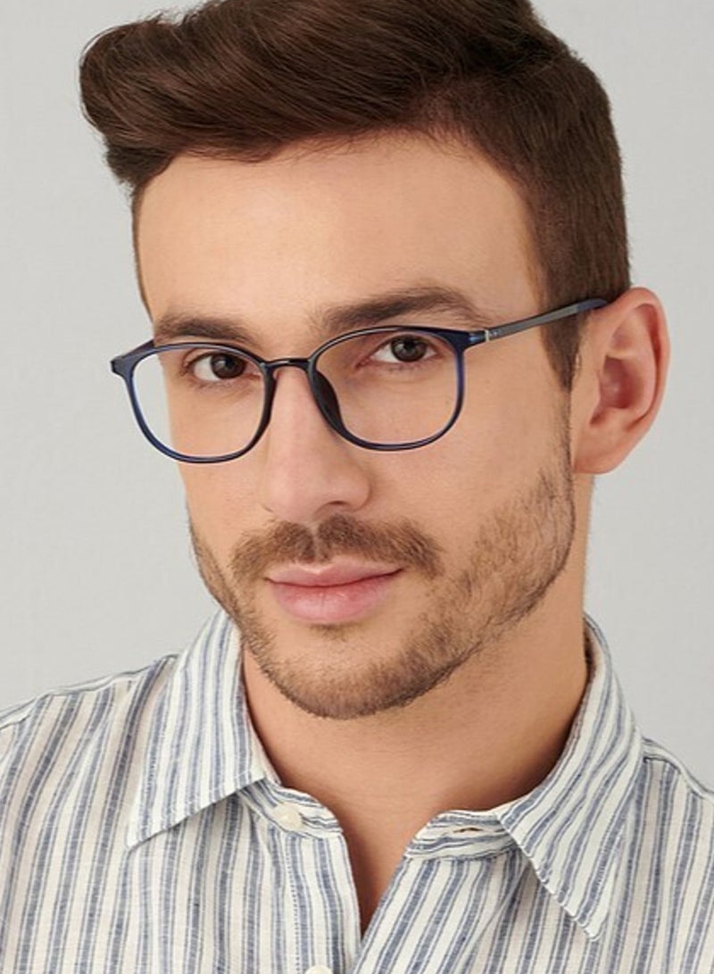 LENSKART BLU | Zero Power Blue Cut Computer Glasses | Anti Glare, Lightweight & Blocks Harmful Rays | UV Protection Specs | Men & Women | Medium | LB E13528 - Image 3