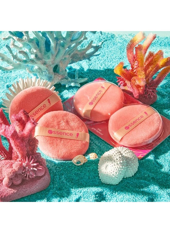 ايسنس Live Life in Coral Powder Puff Duo (2PC) pink - Image 2