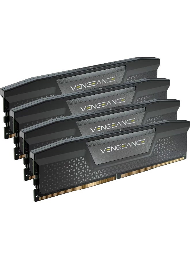 CORSAIR Vengeance 192GB (4x48GB) DDR5 DRAM Desktop Memory Kit – 5200MHz, CL38, Non-ECC, Unbuffered, Intel XMP 3.0, High-Performance Overclocking, Compact Heat Spreader Design, Black | CMK192GX5M4B5200C38 - Image 1