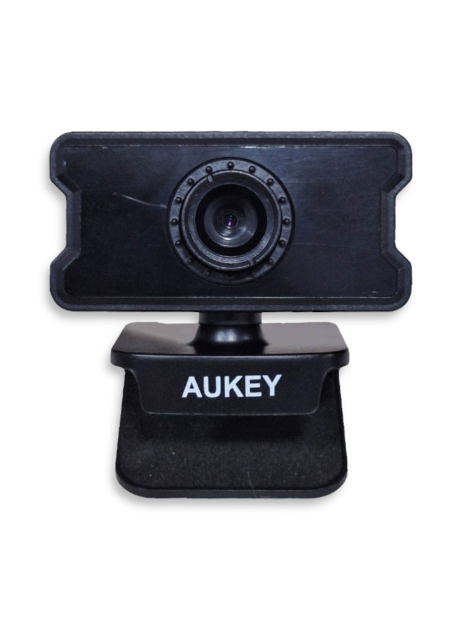 Aukey HD Webcam1080P ,  Aluminum Webcam with Built in Microphone , Stylish design and high-quality display for a clearer, more professional communication experience , Lightweight and portable, it supports UVC technology for fast, for Desktop Laptop PC - Autofocus USB Camera for Video Calling Zoom Meeting black - Image 2