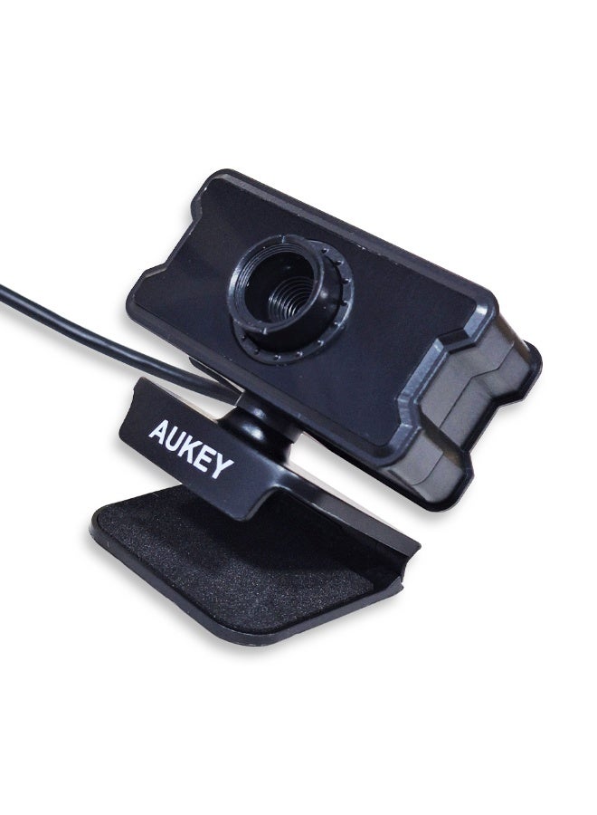 Aukey HD Webcam1080P ,  Aluminum Webcam with Built in Microphone , Stylish design and high-quality display for a clearer, more professional communication experience , Lightweight and portable, it supports UVC technology for fast, for Desktop Laptop PC - Autofocus USB Camera for Video Calling Zoom Meeting black - Image 5