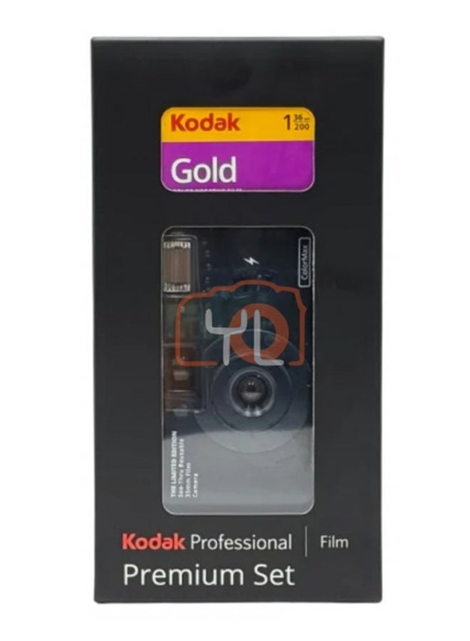 Kodak Color Max film Camera+ Gold 200 Film Black - Image 1