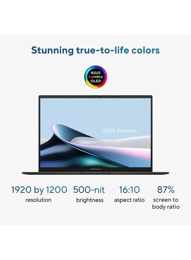 ASUS Zenbook 14 Gaming Laptop With 14-Inch WUXGA Display,Core Ultra 9-285H Processor/32GB RAM/1TB SSD/Intel Arc Graphics/Windows 11 Home English Jasper Grey - Image 5