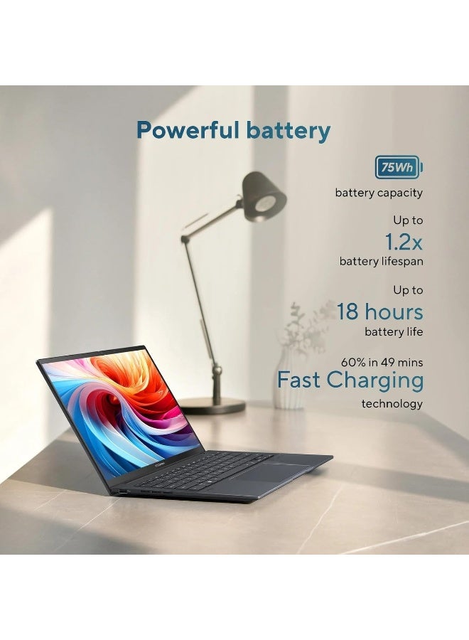 ASUS Zenbook Gaming Laptop With 14-Inch WUXGA Display,Core Ultra 7 255H Processor/16GB RAM/512GB SSD/Intel Arc Graphics/Windows 11 Home English Jasper Grey - Image 5