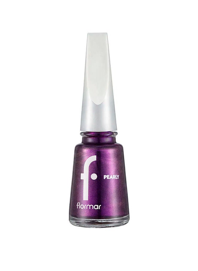 flormar Pearly Nail Enamel Pl432 Violet Defense - Image 1
