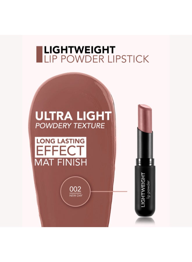 flormar Lightweight Lip Powder Lipstick 002 New Day - Image 3