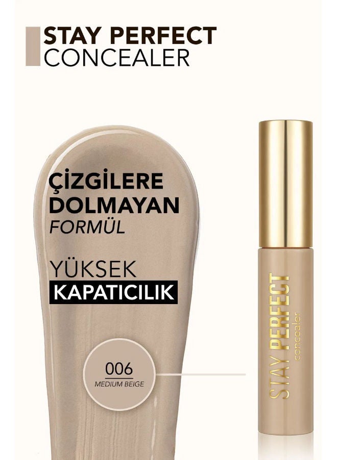 flormar Stay Perfect Concealer 006 Medium Beige - Image 3