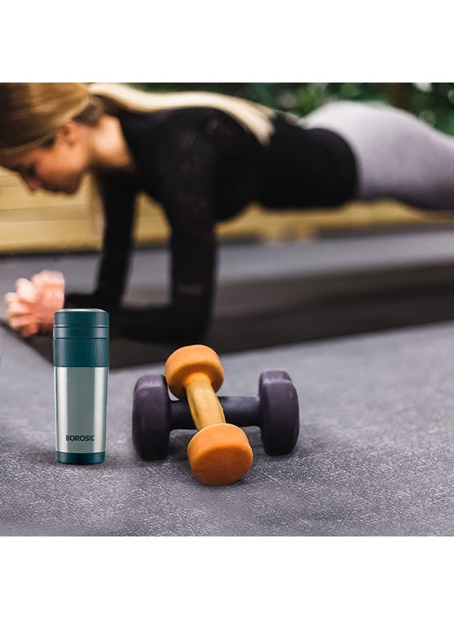 Borosil Vacuum Insulated Double Wall Travelmate Mug Silver - Image 3