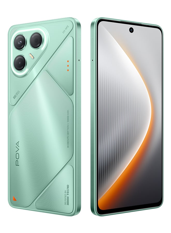 TECNO Pova 7 5G 8GB+256GB Oasis Green + Free Gifts (Wireless Powerbank + Magnetic Case) - Middle East Version - Image 5