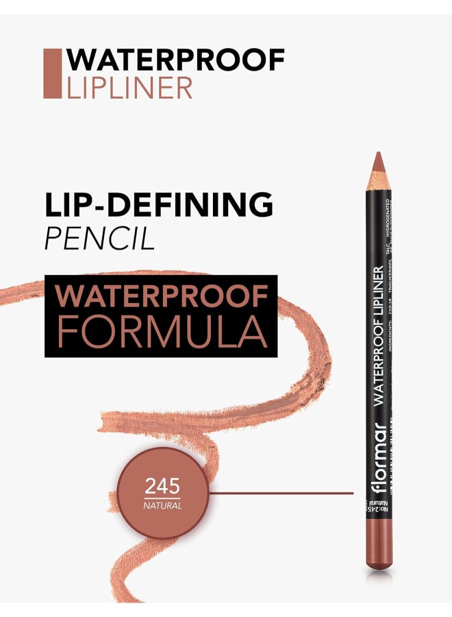 flormar F/M Waterproof Lipliner Pencil - 245 Natural - Image 5