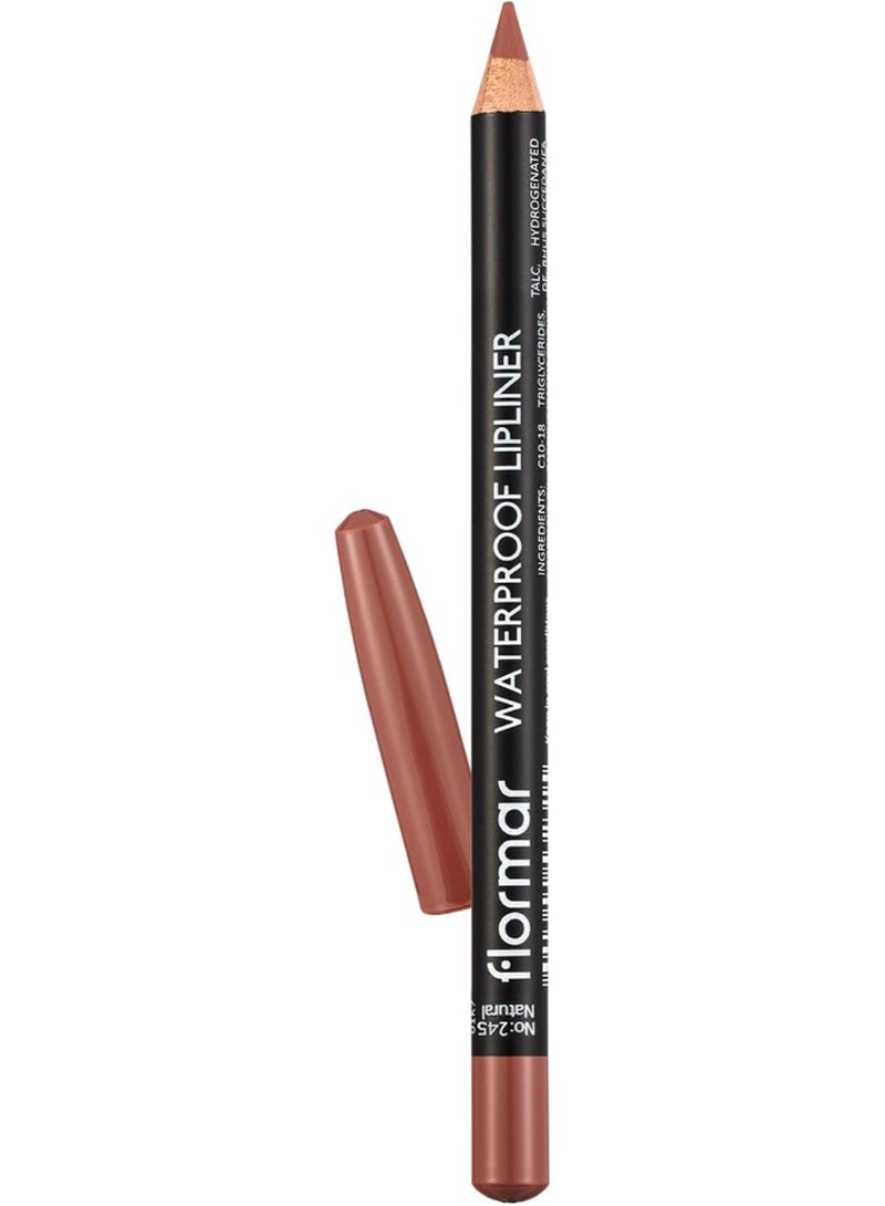 flormar F/M Waterproof Lipliner Pencil - 245 Natural - Image 1
