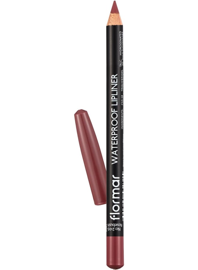 flormar F/M Waterproof Lipliner Pencil 1.14g 246 Rose Bush - Image 1