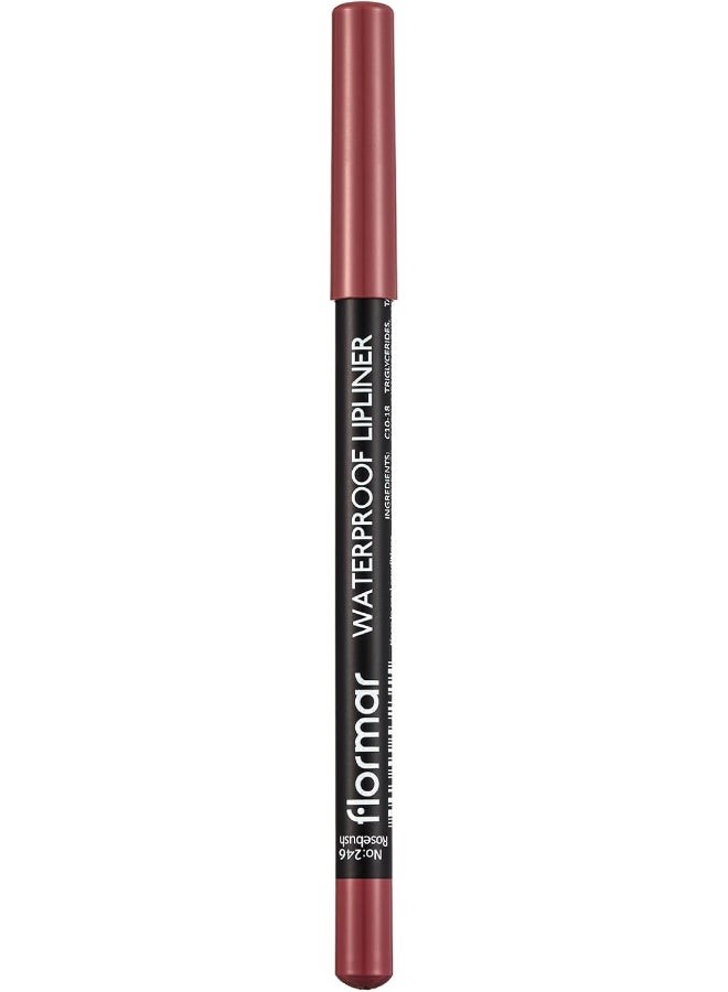flormar F/M Waterproof Lipliner Pencil 1.14g 246 Rose Bush - Image 2