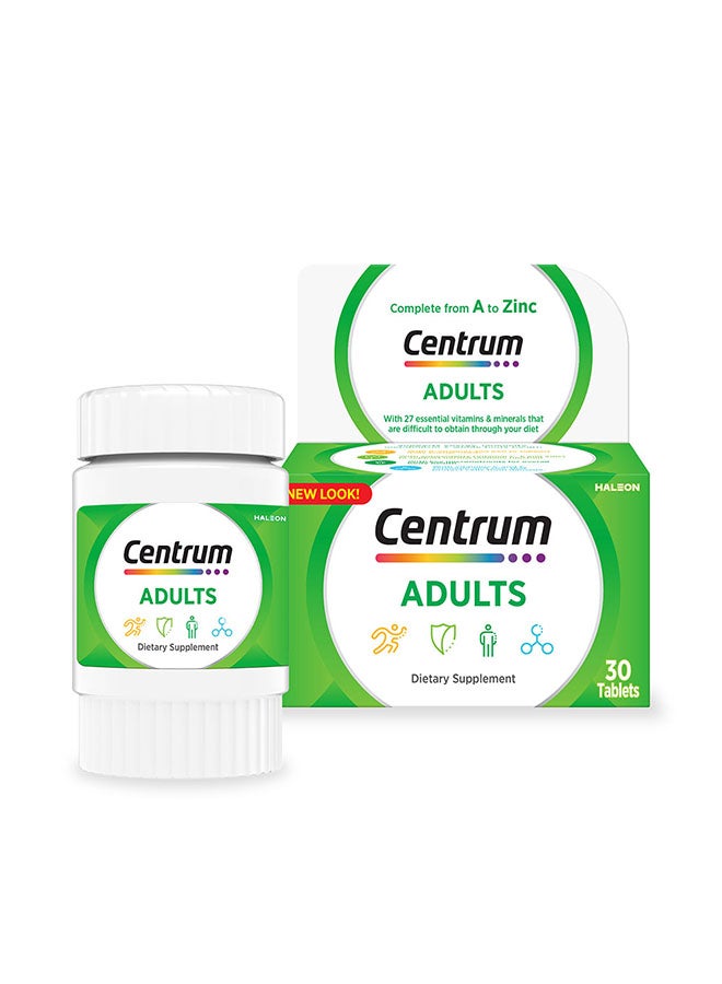 سنتروم Centrum Adult Multivitamin, 30 Tablets - Image 2