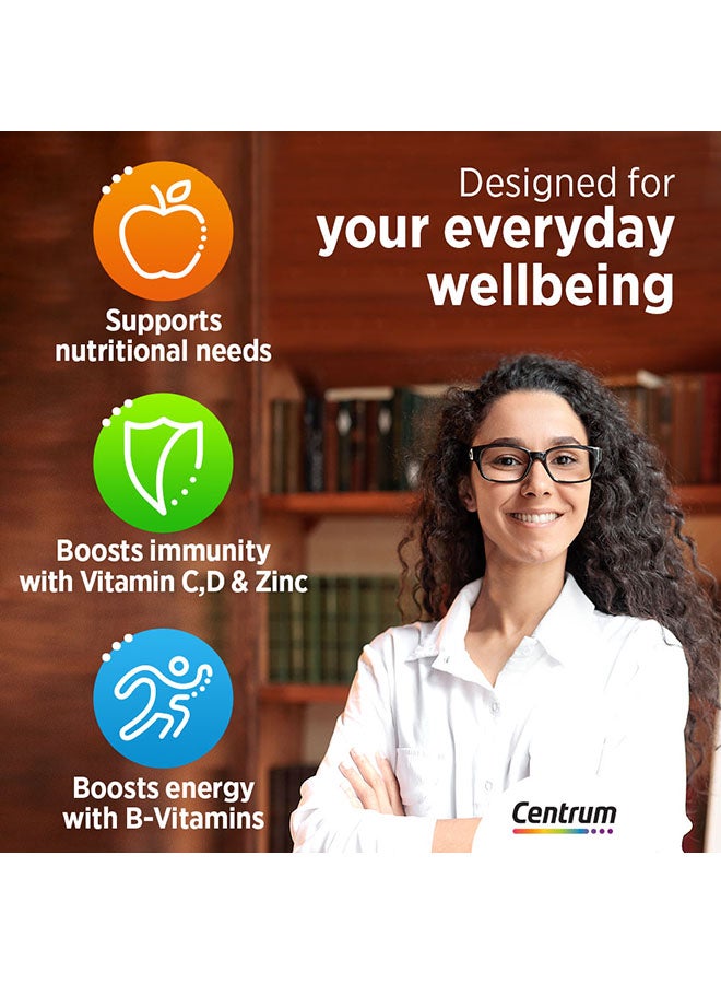 سنتروم Centrum Adult Multivitamin, 30 Tablets - Image 4