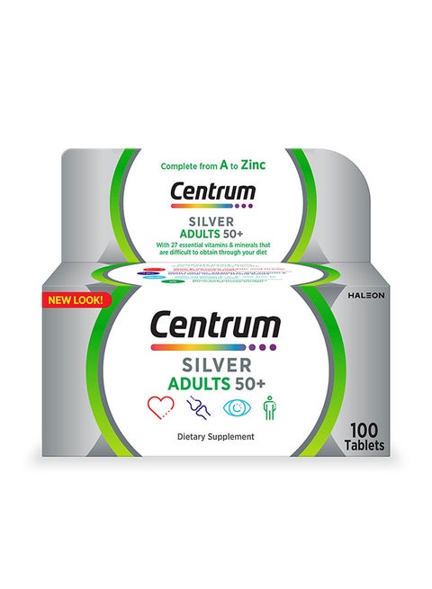 Centrum Silver Adults 50+,  100 Tablets