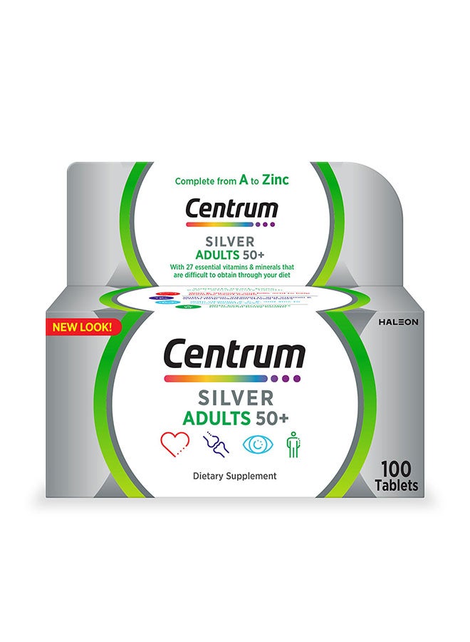 Centrum Silver Adults 50+,  100 Tablets - Image 1