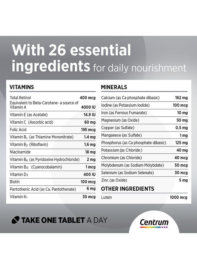 Centrum Silver Adults 50+,  100 Tablets - Image 3
