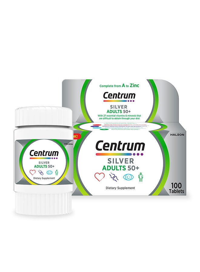 Centrum Silver Adults 50+,  100 Tablets - Image 2