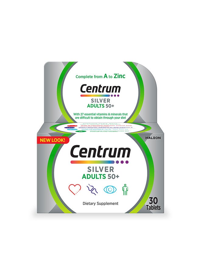 Centrum Silver Adults 50+,  30 Tablets - Image 1