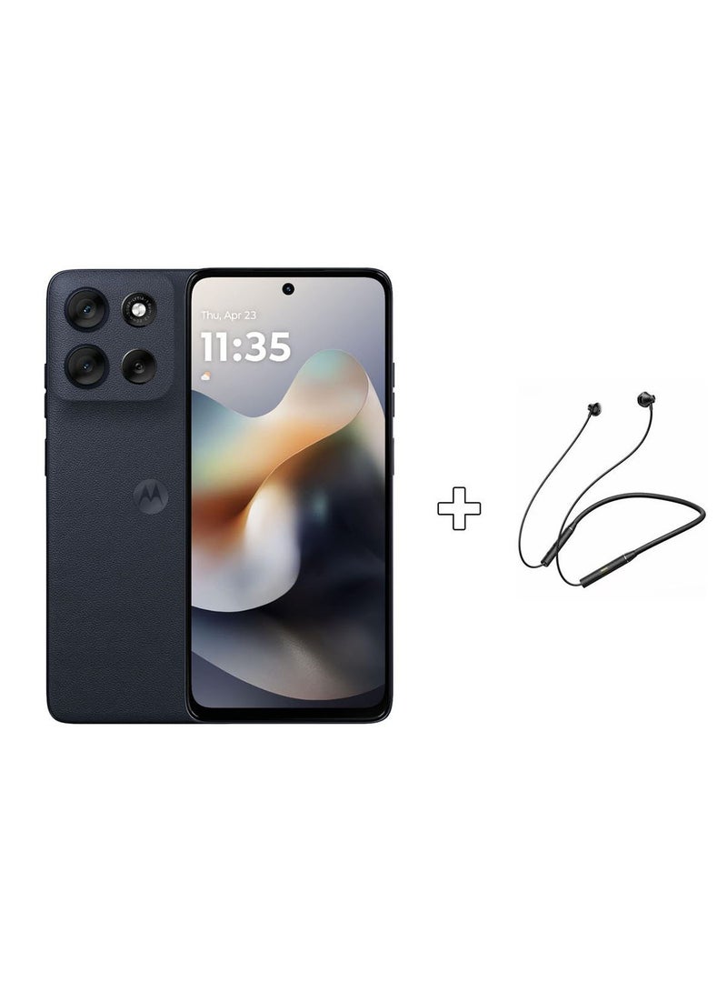 Motorola Moto G56 Dual Sim 5g Pantone Black Oyster 12gb Ram 256gb With Remax Wireless Neckband - Middle East Version - Image 1