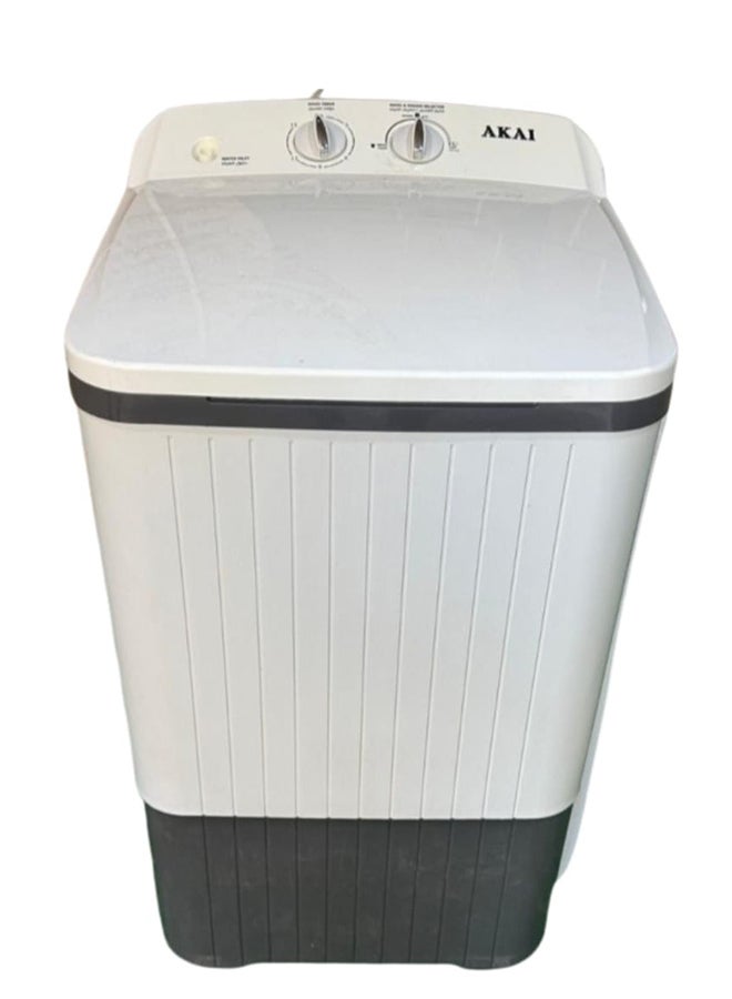 أكاي Akai single-tub washing machine, 10 kg capacity. AK-WM10S white - Image 1