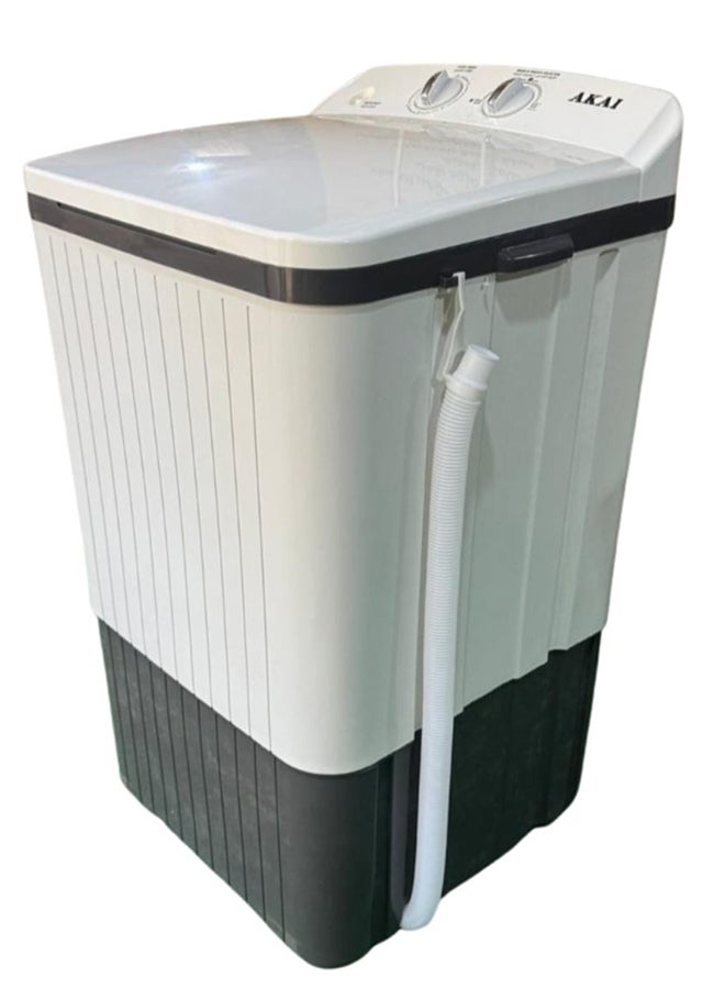 أكاي Akai single-tub washing machine, 10 kg capacity. AK-WM10S white - Image 2