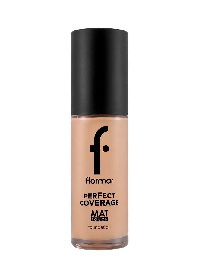 فلورمار Mat Touch Highly Pigmented & Matte Finish Foundation Containing Vitamin E 302 Golden Sand - Image 1