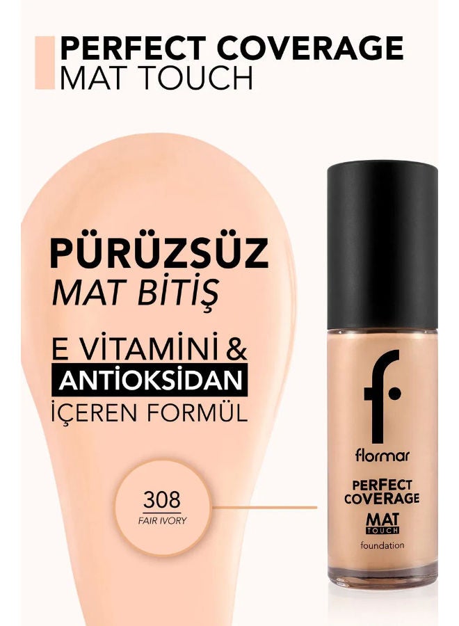 فلورمار Perfect Coverage Foundation 308 Fair Ivory - Image 4