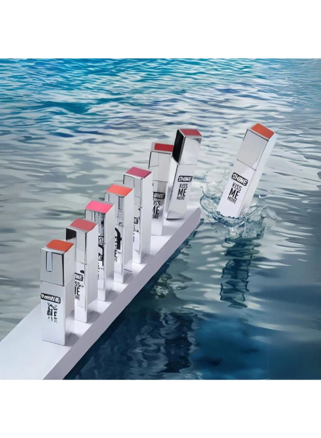 flormar Shine Kiss Me More Long-Lasting & Shiny Finish Liquid Lipstick 002 Apricot Marmalade - Image 3