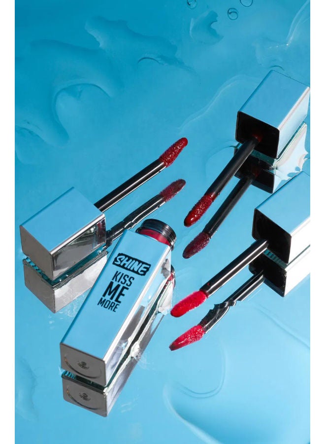 flormar Shine Kiss Me More Long-Lasting & Shiny Finish Liquid Lipstick 012 Party Night - Image 5