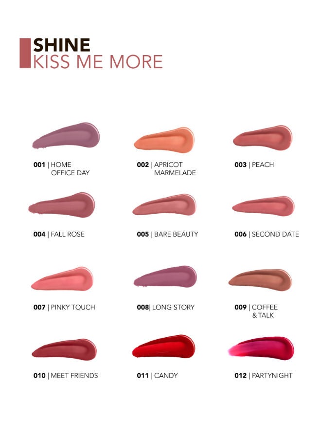 flormar Shine Kiss Me More Long-Lasting & Shiny Finish Liquid Lipstick 014 Rich Girl - Image 2