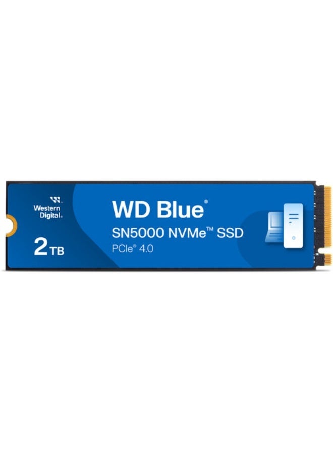 WD 2TB Blue SN5000 PCIe 4.0 M.2 Internal SSD 2 TB