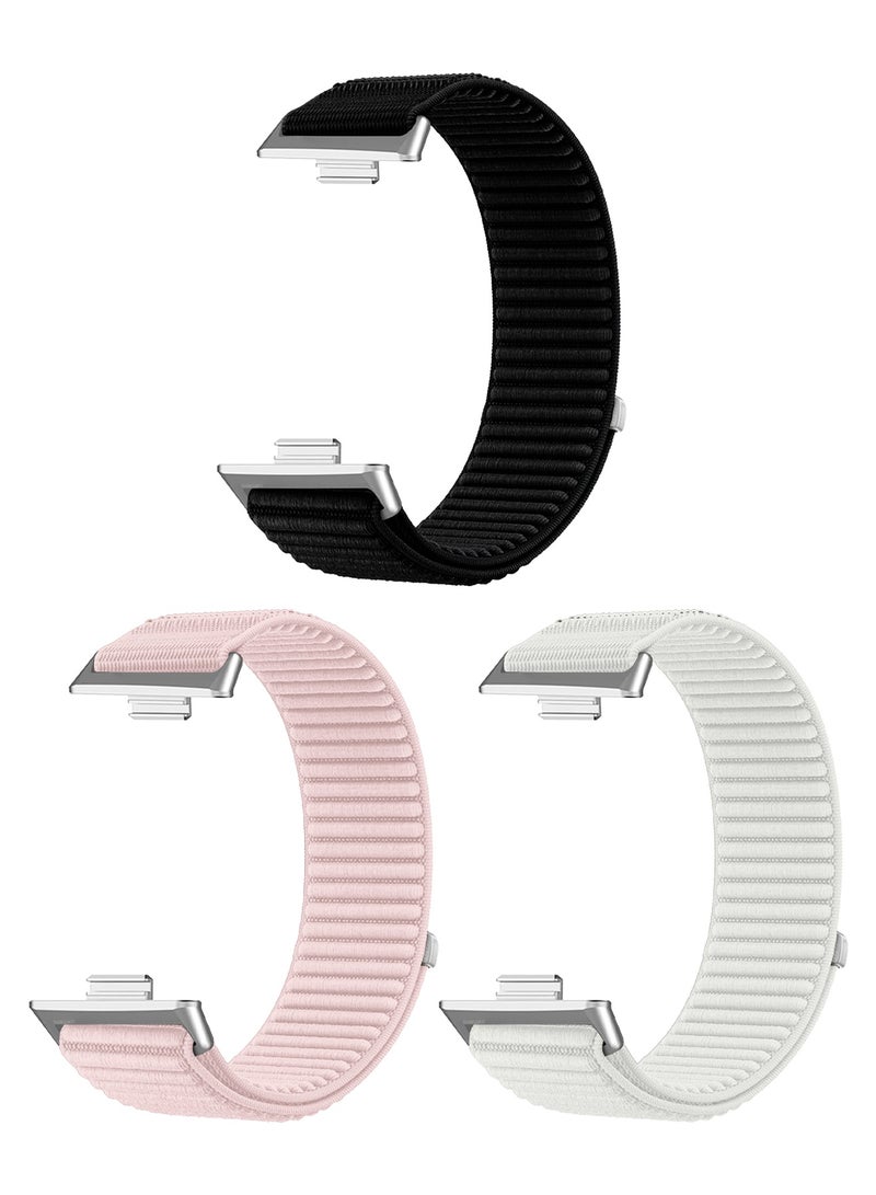 MARGOUN 3 Pack of Premium Magnetic Loop Watch Band for Huawei Watch 4 & Watch 4 Pro – Adjustable, Soft & Durable Replacement Strap Multicolor-3