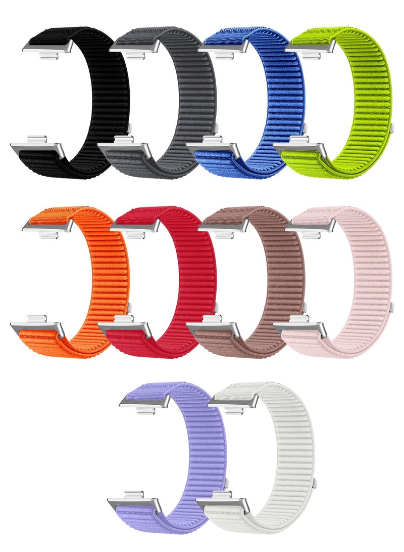 مارجون 10 Pack of Premium Magnetic Loop Watch Band for Huawei Watch 4 & Watch 4 Pro – Adjustable, Soft & Durable Replacement Strap Multicolor-1