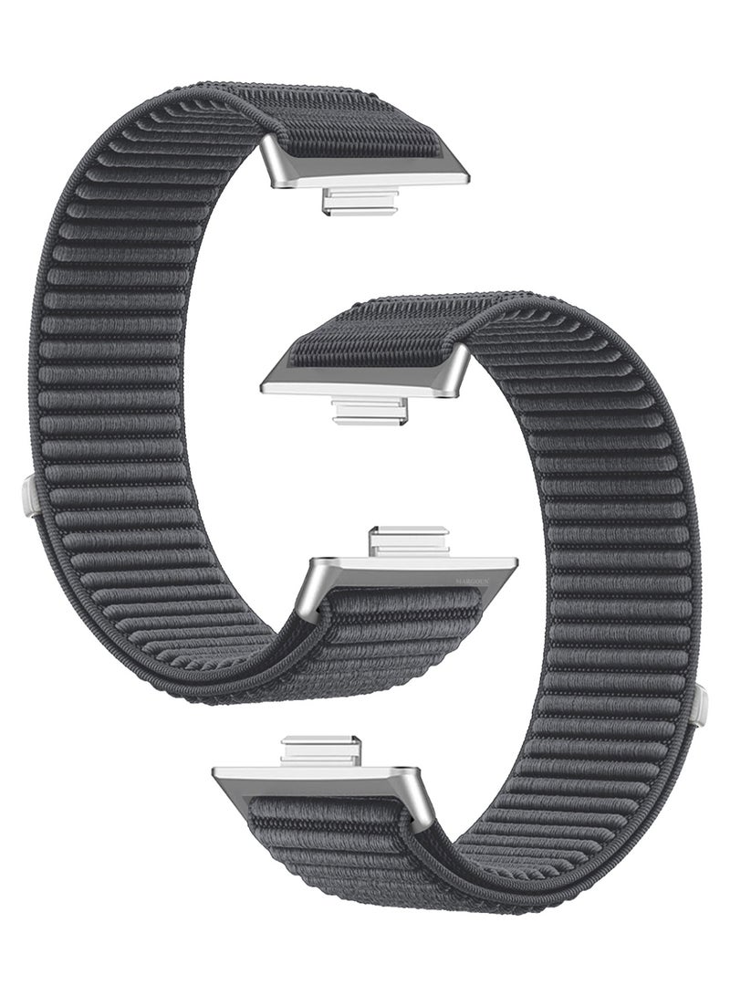 مارجون Premium Magnetic Loop Watch Band for Huawei Watch 4 & Watch 4 Pro – Adjustable, Soft & Durable Replacement Strap grey - Image 1