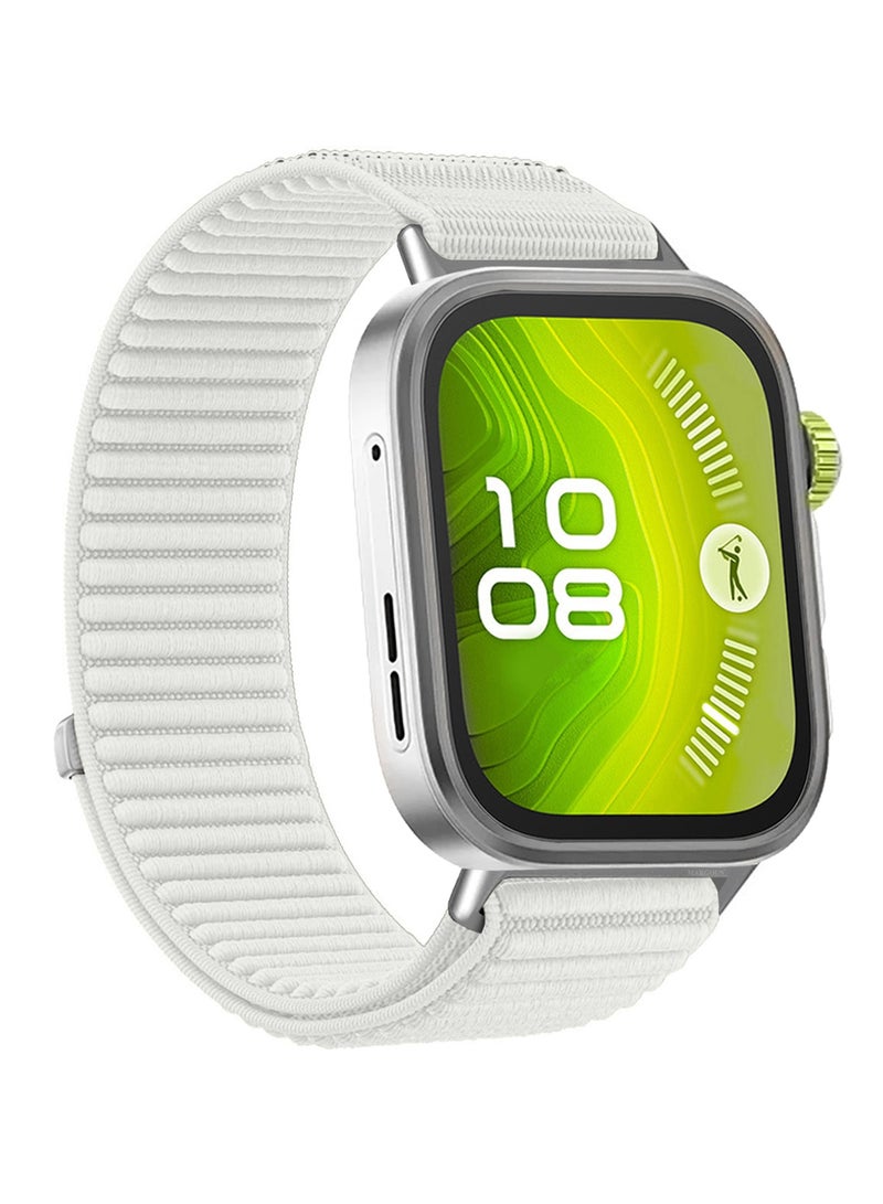 مارجون Premium Magnetic Loop Watch Band for Huawei Watch 4 & Watch 4 Pro – Adjustable, Soft & Durable Replacement Strap white - Image 4