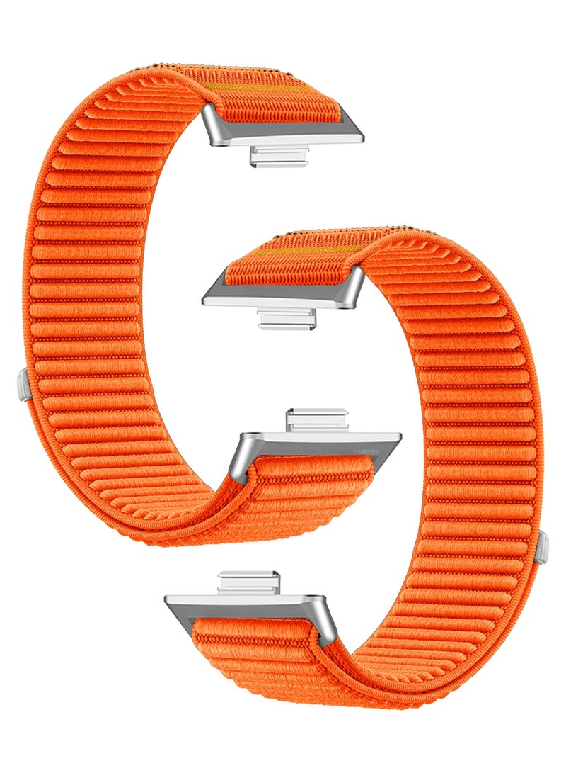 MARGOUN Premium Magnetic Loop Watch Band for Huawei Watch 4 & Watch 4 Pro – Adjustable, Soft & Durable Replacement Strap orange - Image 1