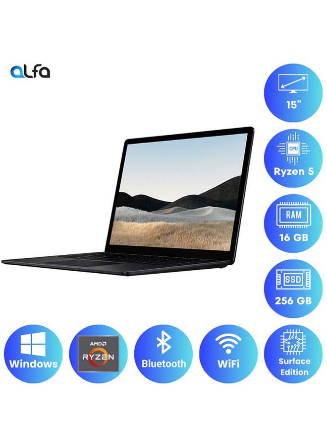 مايكروسوفت Renewed - Surface Laptop 4  Laptop With 13.5-Inch UHD Display,AMD Ryzen 7 4980U Processor/Quad Core/16GB RAM/256GB SSD/Radeon RX Vega 8 Graphics/Windows 10 Pro English Silver - Image 3