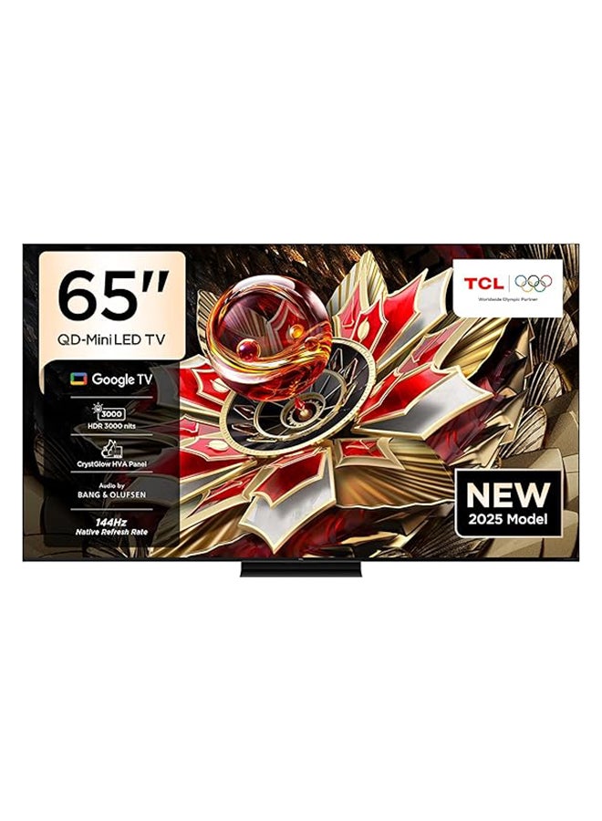 TCL Television 65-Inch Smart TV 4K QD-Mini LED Gaming Google TV, 144Hz Native Refresh Rate, Precise Dimming Series CrystGlow HVA Panel, HDR 2600 nits, Ultra Slim Design (2025 Model) 65Q7C Black - Image 1