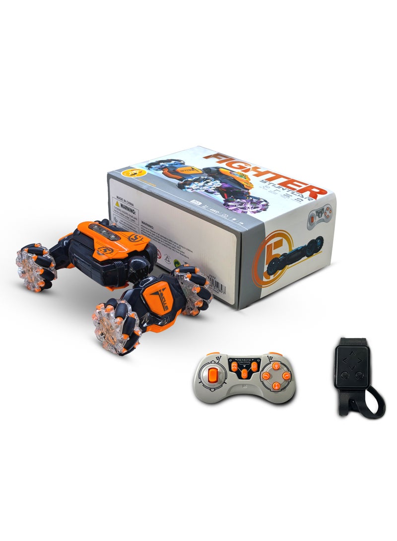 Mytoys Gesture RC Car, 2.4GHz 4WD Gesture Sensing RC Stunt Car Toys,Double Sided 360Â° Rolling Rotating Car For Kids - Image 1