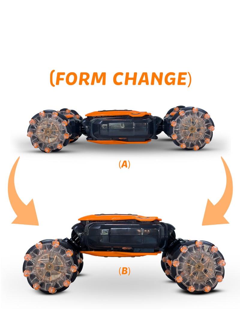 Mytoys Gesture RC Car, 2.4GHz 4WD Gesture Sensing RC Stunt Car Toys,Double Sided 360Â° Rolling Rotating Car For Kids - Image 2