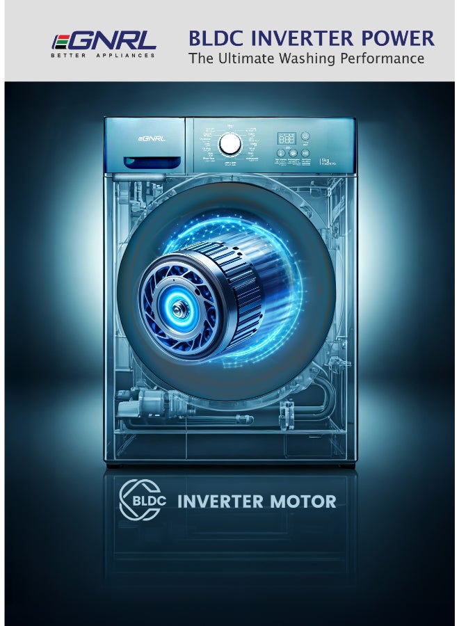 EGNRL 6KG Front Load Washing Machine,, 2025 New Model, 16 Programs, 1200 RPM, With Inverter BLDC Motor, 10 Year Warranty, 5 STar Energy (1 Year Brand Warranty) 6 kg 1900 W EGWMFL750 White - Image 5