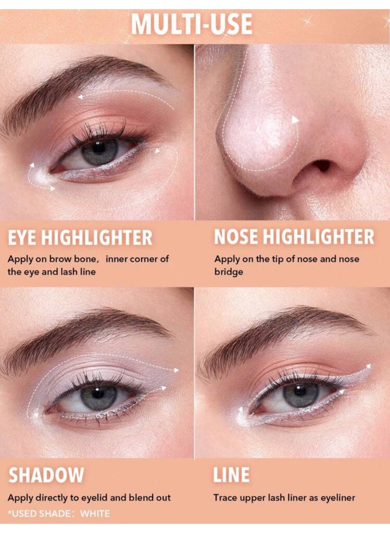 SHEGLAM Big N' Bright Eye Pencil-Rosé Highlighter Pen Shimmer Multi-Use Pigment Glow Face Makeup Rosé - Image 4